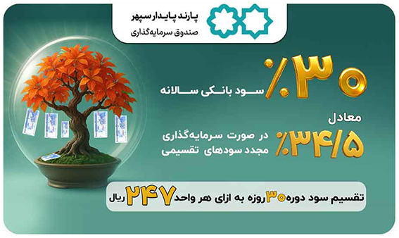 واریز سود آبان ماه صندوق پارند پایدار سپهر