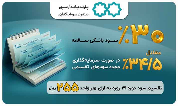 واریز سود تقسیمی مرداد ماه صندوق سرمایه‌گذاری پارند پایدار سپهر