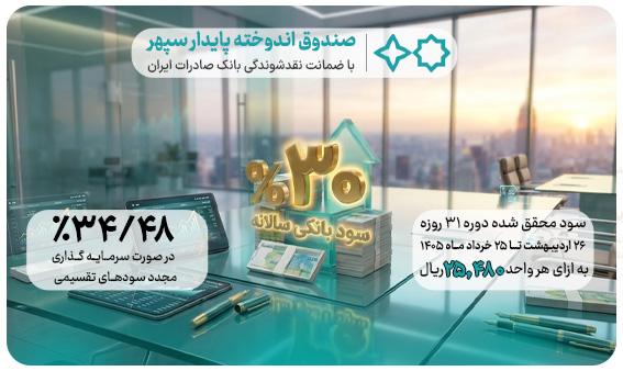 واریز سود خرداد‌ماه صندوق اندوخته پایدار سپهر